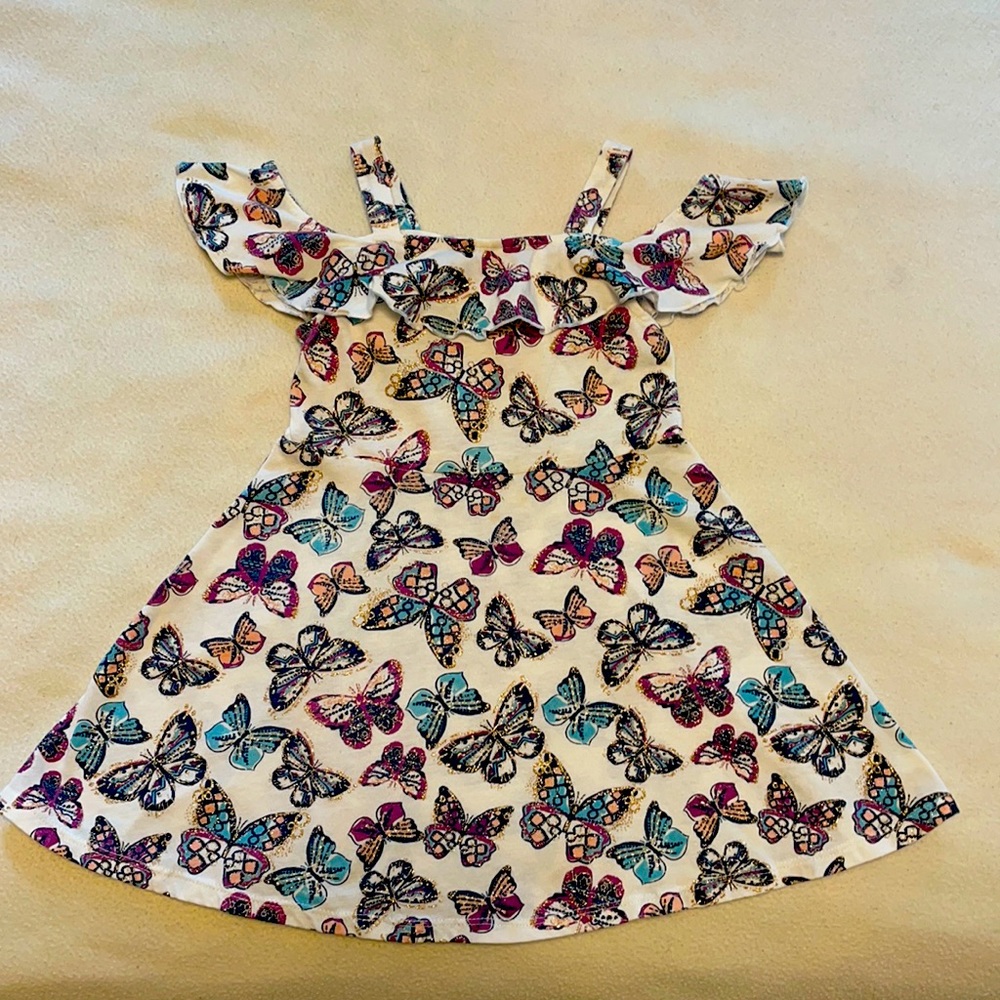 Toddler off-the-shoulder dress -3T